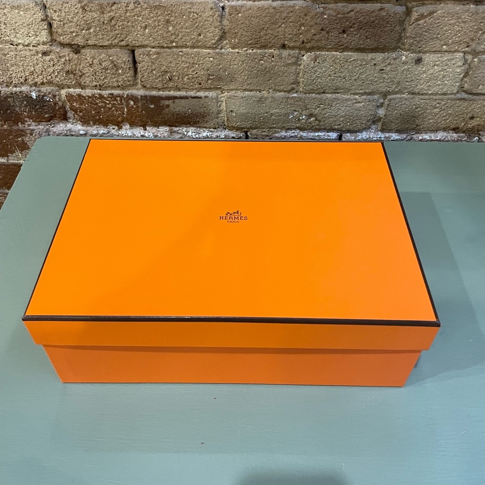 Hermes empty shoe box
12” x 8” x 4 1/2”
